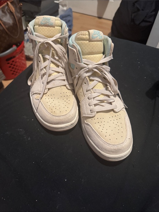Nikes zoom air formula 23 Shoes - Nike Women’s High-Top Sneakers in Cream with Light Blue Accents